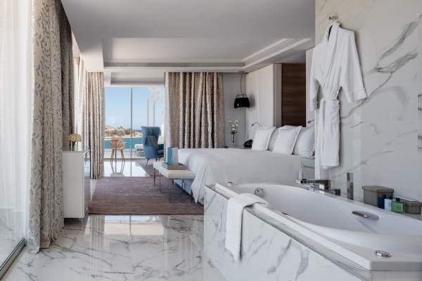 panoramische suite met badkamer, 5-sterrenhotel Marchica Lagoon Resort in Nador
